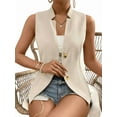 thumbnail image 2 of Women'S 2025 Summer Sleeveless Vest Casual Fully-Lined Slim Work Fashion Petite Elegant Tops Champagne S, 2 of 9