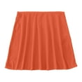 thumbnail image 4 of Rigardu swim shorts women Women's Solid Color High Waisted Slim Boxer Swimming Bottoms Skirt Wrap Skirt Bikini Bottoms Orange + XS, 4 of 4