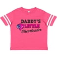 thumbnail image 3 of Inktastic Daddy's Little Cheerleader with Megaphone and Pom Poms Girls Toddler T-Shirt, 3 of 5