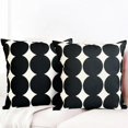 thumbnail image 2 of Decorative Throw Pillow Covers Set of 2 Black Fashion Polka dot Pillow Covers 20x20 Inch Throw Pillow Cover Linen Pillowcase Farmhouse Outdoor Pillow Covers for Couch Sofa Living Room, 2 of 6