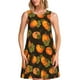 thumbnail image 1 of Balery Orange Pumpkin Vestidos de verano para mujer con estampado: vestido holgado sin mangas, vestido playero informal y cómodo para días calurosos., 1 of 7