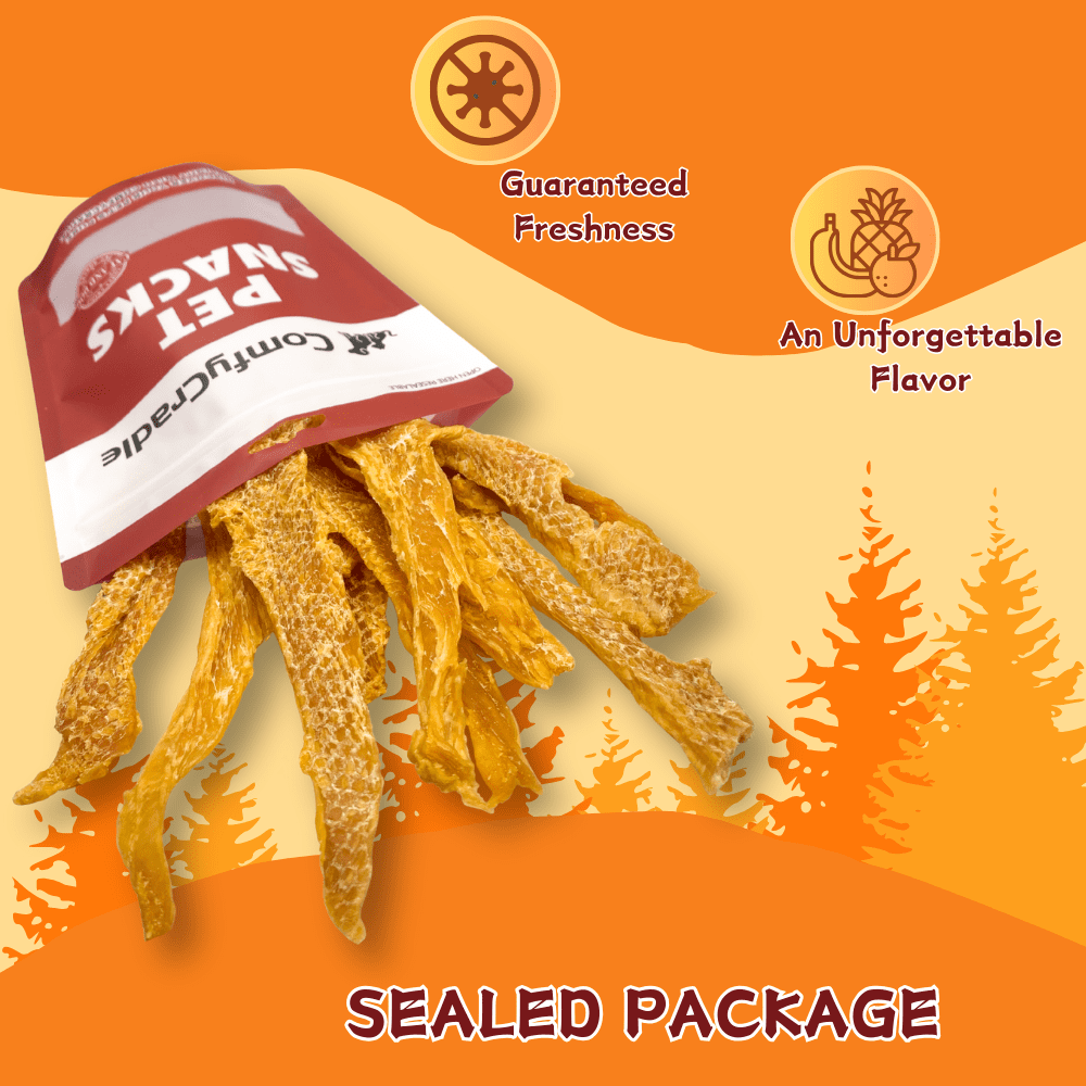 (3 Pack)ComfyCradle Air-Dried Chicken Jerky, Natural High-Protein Dog Treats, 15.87 oz