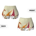 thumbnail image 5 of Xecao Christmas Card With Gnomes Print Workout Shorts for Women Soft Smooth Gym Yoga Scrunch Active Tennis Workout Running Shorts, 5 of 9