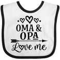 thumbnail image 3 of Inktastic My Oma Opa Love Me Grandkids Boys or Girls Baby Bib, 3 of 4
