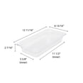 thumbnail image 2 of Excellante Third size 2.5 inch deep polycarbonate food pan, NSF certified, comes in each, 2 of 2