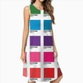 thumbnail image 2 of Shades Of Pantone Colors Dress Elegant Party Dresses Evening Dresses Women Dress Sleeveless Dress Ladies Dresses, 2 of 4