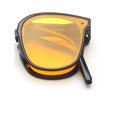 thumbnail image 4 of Yellow Sunglasses Womens, Sunglasses Men, Trendy Sunglasses for Women Man Polarized Foldable Round Chic Retro Sun Glasses, 4 of 5
