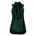 thumbnail image 7 of Duoif Womens Tank Tops, High Neck Sleeveless Top, Loose Fit Beach Vacation Shirt Womens Shirts Blackish Green L, 7 of 7