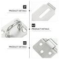 thumbnail image 6 of Lock Hasp Locks Door Latch Gate Security Safety Padlock Clasp Drawer Window Front Locking Thick Steel Stainless Packlock, 6 of 6