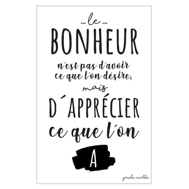 Citation Sur Le Bonheur Carnet De Notes Avec Phrase Positive Pour Transmettre Un Message Authentique A