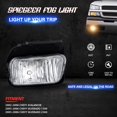 SPIEGEER Fog Lights Assembly For 2003 2004 2005 2006 2007 Chevy