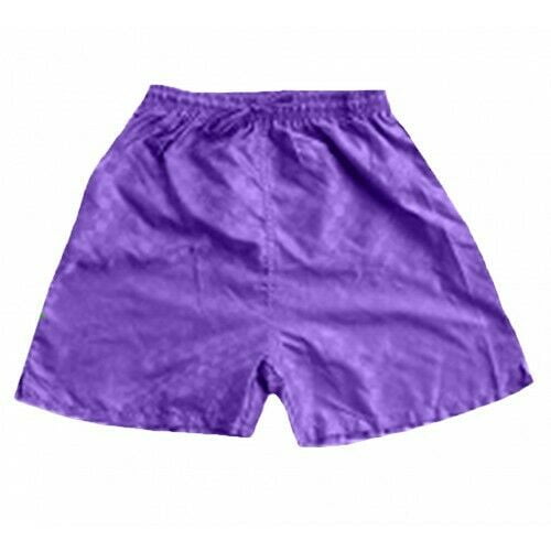 purple soccer shorts