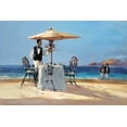 thumbnail image 2 of Heighton, Brent 24x17 White Modern Wood Framed Museum Art Print Titled - On The Beach, 2 of 4