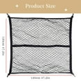 thumbnail image 2 of Clearance Furniture Protection under $10,Highly Elastic Cargo Net Simple Truck Bed Cargo Mesh Organizer Suitable For Daily Light Loads Of Trucks 4'x4' Stretches To 7'x7' (Single Layer), 2 of 5