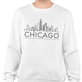thumbnail image 2 of Skyline Chicago Illinois Sweatshirt Unisex X-Large White, 2 of 5