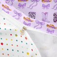 thumbnail image 4 of jejeloiu Purple Bow Pattern Twin Bedding Kids,Cute Western Cowgirls Boots Duvet Cover Set For Girls,Reversible,2 Pieces(No Comforter), 4 of 6