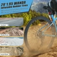 thumbnail image 4 of 29" Mountain Bike 8 Speed Steel Frame City Bicycle with Front Suspension for Men Women, Blue, 4 of 6