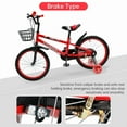 thumbnail image 4 of Kids Bike for Ages 3-10 Years Old Boys Girls, 14/16/18 Inch Kid's Bikes with Training Wheels, Basket, Dual Brake, Children Bicycle for Kids and Toddler Beginners, Pink/Red, 4 of 6