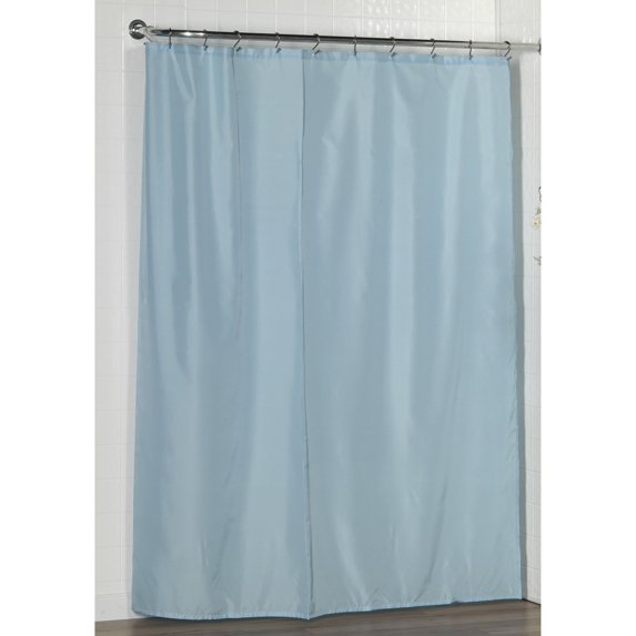Carnation Home Fashions Fabric Shower Curtain Liner with Weighted Bottom Hem