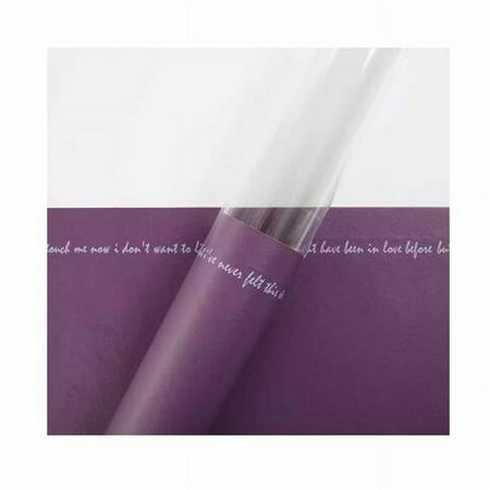 Panda Superstore Single Rose Packaging Bag Flower Wrapping Paper, Purple - 20 Piece