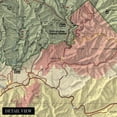 thumbnail image 2 of 1990 Great Smoky Mountains Trail Map Poster - Smoky Mountains Map - Appalachian Trail Poster - North Carolina Poster - Tennessee Poster - Smoky Mountains Poster, 2 of 8