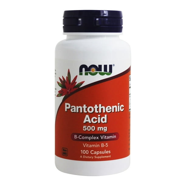 NOW Foods Pantothenic Acid 500 mg 100 Capsules