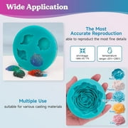 LET'S RESIN Silicone Mold Kit - 70.5oz Jade Green, Super Elastic for Resin, Candle & DIY Molds (2KG)