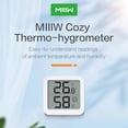 thumbnail image 2 of MIIIW S08 LCD Digital Hygrometer Indoor Temperature Humidity Meter Portable Tabletop/Wall-Mounted Room Temperature and Humidity Monitor, 2 of 9