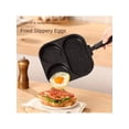 thumbnail image 5 of Cast Iron Frying Pan 3-in-1 Divided Skillet, Non Stick 3-Section Griddle for Breakfast Eggs, Bacon, and Pancakes, Induction Compatible Multi-Section Cookware, 5 of 10