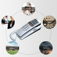 Wall Mountable Corded Phone with Caller Display Last Number Redial