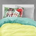 thumbnail image 2 of Carolines Treasures MW1167PILLOWCASE Friends Snowman and Santa Claus Fabric Standard Pillowcase Standard multicolor, 2 of 2