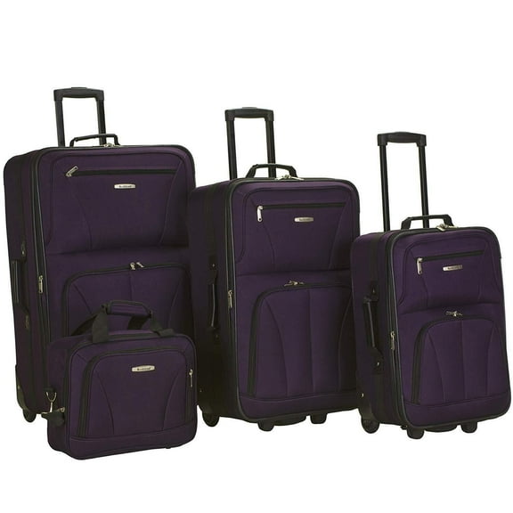 Rockland Luggage Journey 4 Piece Softside Expandable Luggage Set F32