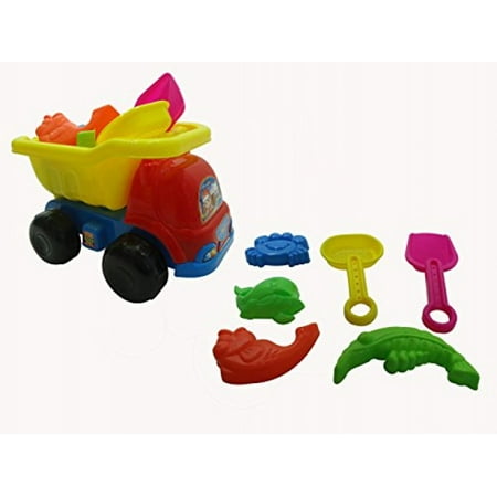 MEDca Sand Playset for Kids Includes a Dump Truck, shovel rake and (Best Way To Store Shovels And Rakes)