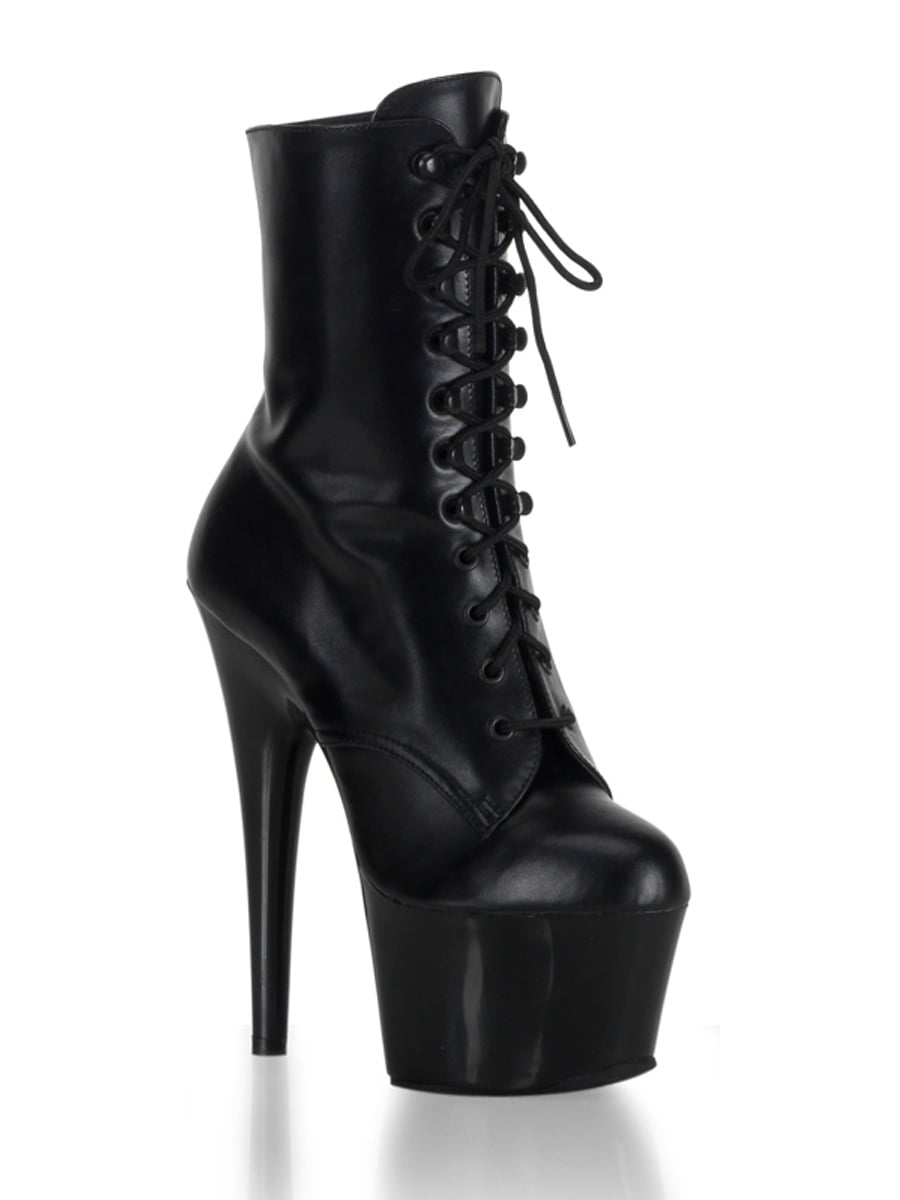 black leather boots 2 inch heel