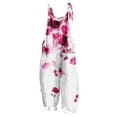 thumbnail image 1 of yoeyez Rompers for Women Summer,Ladies Print Summer Plus Size Long Jumpsuits Sleeveless Adjustable Straps Backless Overalls Jumpsuits With Pockets Pink,S, 1 of 6