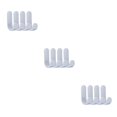 thumbnail image 3 of Moyic Juego de 4 Uds. De ganchos para toallas, colgador de puerta de plástico, colgador de pared autoadhesivo, colgador de sombreros, Type1 NO1, 3 of 6