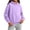 Purple, variant on Tdoqot Girls Cotton Hoodie- Long Sleeve Loose Fit Casual Stretch Basic Pullover Sweatshirt Gray Size4-12