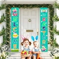 thumbnail image 4 of Iumwxz Easter Decorations Easter Porch Sign Happy Easter Banner Indoor Outdoor Wall Hanging Flag Banners Easter Basket Stuffers Home Trends, 4 of 5