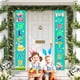 thumbnail image 4 of Ganfancp Easter Porch Sign Happy Easter Banner Pancartas de Pascua para Colgar En La Pared En Interiores y Exteriores Artículos En Liquidación 1 Par Coplas Colgantes, 4 of 5