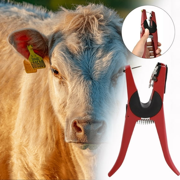 Huayishang Faucets Pliers Tag Pliers For Pigs Cattle Livestock Tool Pig Rings With Straight Pig Ring Pliers Set Cow Pliers For Pet Pet Cages Ropes