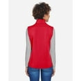 thumbnail image 3 of CORE365 CE701W Women's Cruise Two-Layer Fleece Bonded Soft Shell Vest-Classic Red-3XL, 3 of 5