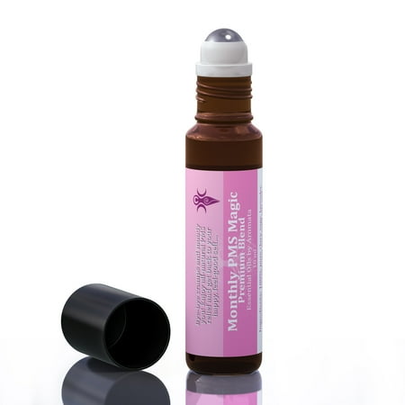 Tetra Easy Balance - Monthly PMS Magic. Easy PMS relief for period cramps, discomfort & moody you. Essential oil blend to balance hormones, ease muscle spasms, bloating & more. Therapeutic grade, premixed, 100% natural.
