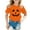 1#Orange, variant on Girls Halloween T Shirt Short Sleeve Pumpkin Graphic T-Shirt for Kids, Sizes 2-3