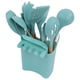 thumbnail image 2 of Juego de cuchara y espátula, utensilios de cocina de silicona de 13 piezas, utensilios con mango de madera, utensilios de cocina de silicona, diseño exquisito, 2 of 8