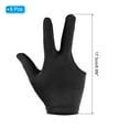 thumbnail image 2 of Uxcell 3 Fingers Pool Gloves, 6Pcs Breathable Billiards Snooker Shooter Cue Glove for Left Right Hand Men/Women, Black, 2 of 6