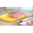 thumbnail image 4 of Pinzas de cocina de acero inoxidable resistentes de 10 pulgadas - Agarre rojo cómodo antideslizante, diseño de tijera, resistentes al calor para barbacoa y cocinar Rojas, 4 of 7