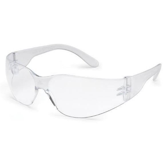 Gateway Safety 4680 UL-Certified StarLite Safety Glasses, Clear Lens, Clear Temple (Pack of 10)