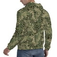 thumbnail image 6 of Daiia Green Snake Skin for Men's Fashion Hoodies & Sweatshirts with Kangaroo Pocket Hooded Sweatshirt Breathable & Moisture Wicking-Small, 6 of 7
