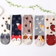 thumbnail image 2 of 5 Pairs Womens Cute Socks, Dog Cat Novelty Animal Socks, Girl Cartoon Cotton Casual Crew Funny Socks Gifts, 2 of 5