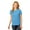 Aqua Blue, variant on Port & Company Ladies Core Cotton Tee-XS (Aquatic Blue)